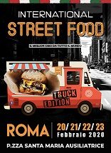 IV Edizione del Festival Internazionale dello Street Food – Roma – da giovedì 20 a domenica 23 febbraio 2020 –Piazza Santa Maria Ausiliatrice